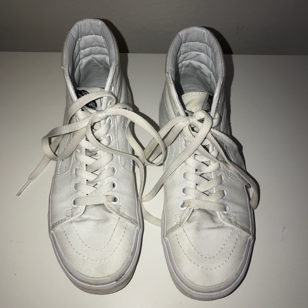 White high top vans